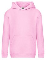 Fruit of the Loom Premium Kapuzenpullover mit Tasche für Kinder, Black 116, F421K – Rosa chiaro