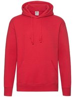 Fruit of the Loom Premium Kapuzensweat mit Kängurutasche, Black S, F421N – Rosso