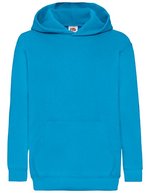 Fruit of the Loom Classic Kapuzen-Sweat mit Kängurutasche für Kinder, Azure Blue 116, F421NK – Bild 2