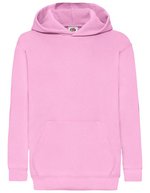 Fruit of the Loom Classic Kapuzen-Sweat mit Kängurutasche für Kinder, Azure Blue 116, F421NK – Light Pink