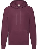 Fruit of the Loom Leichtes Hoodie mit Raglan-Ärmeln – Burgundy