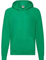 Fruit of the Loom Leichtes Hoodie mit Raglan-Ärmeln, Black S, F430 – Vert kelly