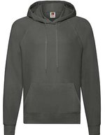 Fruit of the Loom Leichtes Hoodie mit Raglan-Ärmeln, Black S, F430 – Clair Graphite (Uni)