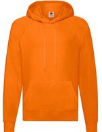 Fruit of the Loom Leichtes Hoodie mit Raglan-Ärmeln, Black S, F430 – Orange