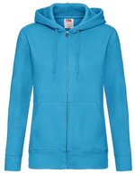 Fruit of the Loom Kapuzen Sweatjacke aus Baumwolle für Damen, Black XL, F440N – Bild 2