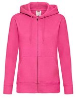 Fruit of the Loom Kapuzen Sweatjacke aus Baumwolle für Damen, Black XL, F440N – Fucsia