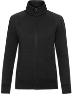 Fruit of the Loom Sweatjacke mit Stehkragen für Damen, Black M, F442N – Bild 2