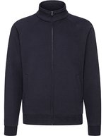 Fruit of the Loom Premium Sweat Jacket mit Stehkragen, Black S, F457 – Profond Marine