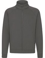 Fruit of the Loom Premium Sweat Jacket mit Stehkragen, Black S, F457 – Clair Graphite (Uni)