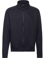 Fruit of the Loom Classic Sweatjacke mit Stehkragen, Black S, F457N – Deep Navy