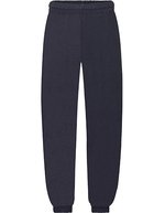 Fruit of the Loom Jogginghose mit elastischen Bündchen für Kinder, Black 116, F480NK – Profond Marine