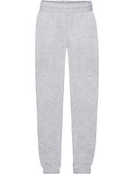 Fruit of the Loom Jogginghose mit elastischen Bündchen für Kinder, Black 116, F480NK – Chine Gris