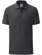 Fruit of the Loom 65/35 Piqué Polo mit Ripp-Kragen, Sky Blue XXL, F502 – Scuro Melange Grigio