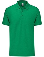 Fruit of the Loom 65/35 Piqué Polo mit Ripp-Kragen, Sky Blue XXL, F502 – Melange Verde