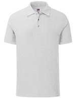 Fruit of the Loom 65/35 Piqué Polo mit Ripp-Kragen, Sky Blue XXL, F502 – Melange Grigio