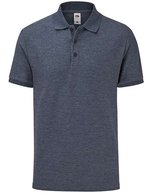 Fruit of the Loom 65/35 Piqué Polo mit Ripp-Kragen, Sky Blue XXL, F502 – Melange Blu navy