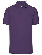 Fruit of the Loom 65/35 Piqué Polo mit Ripp-Kragen, Sky Blue XXL, F502 – Viola