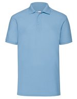 Fruit of the Loom 65/35 Piqué Polo mit Ripp-Kragen, Sky Blue XXL, F502 – Azzurro cielo