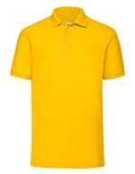 Fruit of the Loom 65/35 Piqué Polo mit Ripp-Kragen, Sky Blue XXL, F502 – Girasole