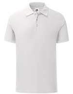 Fruit of the Loom 65/35 Piqué Polo mit Ripp-Kragen, Sky Blue XXL, F502 – Bianco