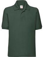 Fruit of the Loom Polo 65/35 Baumwolle-Polyester für Kinder – Bottle Green