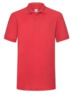 Fruit of the Loom 65/35 Heavy Piqué Polo mit Kragen, Black S, F503 – Rosso