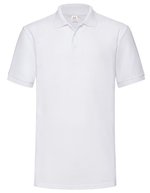 Fruit of the Loom 65/35 Heavy Piqué Polo mit Kragen, Black S, F503 – Bianco