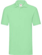 Fruit of the Loom Baumwoll-Polo mit Seitenschlitzen 3-Knopfleiste, Black XL, F511N – Neo Mint