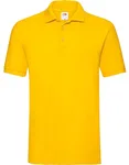 Fruit of the Loom Baumwoll-Polo mit Seitenschlitzen 3-Knopfleiste, Black XL, F511N – Sunflower