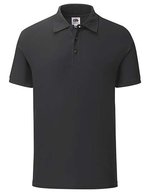 Fruit of the Loom Schmales Fashion Fit Poloshirt Baumwolle, Black S, F512 – Bild 1