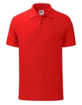 Fruit of the Loom Schmales Fashion Fit Poloshirt Baumwolle, Heather Purple S, F512 – Red