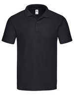 Fruit of the Loom Klassisches Poloshirt mit 2-Knopf-Leiste, Black XXL, F513 – Noir