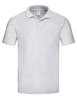 Fruit of the Loom Klassisches Poloshirt mit 2-Knopf-Leiste, Black XXL, F513 – Chine Gris