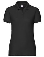 Fruit of the Loom Polo 65/35 Mischgewebe, 2-Knopfleiste für Damen, Black XS, F517 – Bild 2