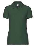 Fruit of the Loom Polo 65/35 Mischgewebe, 2-Knopfleiste für Damen, Black XS, F517 – Bottle Green