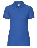 Fruit of the Loom Polo 65/35 Mischgewebe, 2-Knopfleiste für Damen, Black XS, F517 – Royal Blue