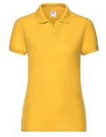 Fruit of the Loom Polo 65/35 Mischgewebe, 2-Knopfleiste für Damen, Black XS, F517 – Sunflower