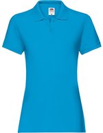 Fruit of the Loom Premium Polo Shirt Slim-Cut für Damen – Azure Blue