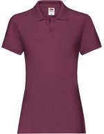 Fruit of the Loom Premium Polo Shirt Slim-Cut für Damen – Burgundy