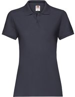 Fruit of the Loom Premium Polo Shirt Slim-Cut für Damen, Light Graphite (Solid) XS, F520 – Profondo Blu navy
