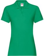 Fruit of the Loom Premium Polo Shirt Slim-Cut für Damen, Light Graphite (Solid) XS, F520 – Verde kelly