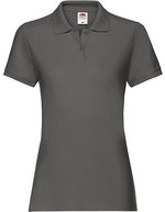 Fruit of the Loom Premium Polo Shirt Slim-Cut für Damen – Light Graphite (Solid)