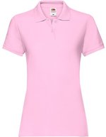 Fruit of the Loom Premium Polo Shirt Slim-Cut für Damen, Light Graphite (Solid) XS, F520 – Rosa chiaro