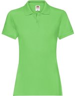 Fruit of the Loom Premium Polo Shirt Slim-Cut für Damen, Light Graphite (Solid) XS, F520 – Lime