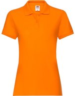 Fruit of the Loom Premium Polo Shirt Slim-Cut für Damen, Light Graphite (Solid) XS, F520 – Arancione