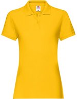 Fruit of the Loom Premium Polo Shirt Slim-Cut für Damen, Light Graphite (Solid) XS, F520 – Girasole