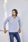 Fruit of the Loom Polo Manches Longues Premium avec Patte de Boutonnage, Athletic Heather S, F541N – image 2