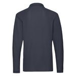 Fruit of the Loom Premium Langarm-Poloshirt mit Knopfleiste, Athletic Heather S, F541N – Bild 4