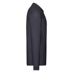 Fruit of the Loom Premium Langarm-Poloshirt mit Knopfleiste, Athletic Heather S, F541N – Bild 5