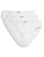 Fruit of the Loom Klassische Slips 3er Pack Baumwolle, Black Stripe/White S, F990 – White/White/White